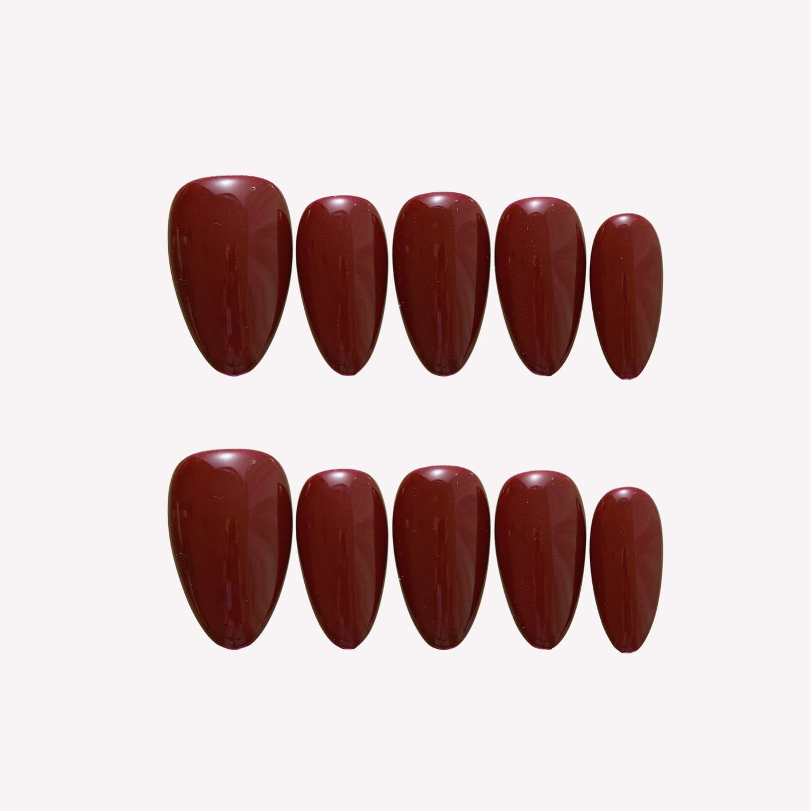 Burgundy- Ersa Nails Red PressOnNails