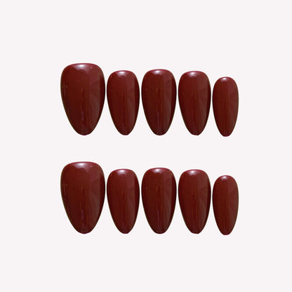 Burgundy- Ersa Nails Red PressOnNails