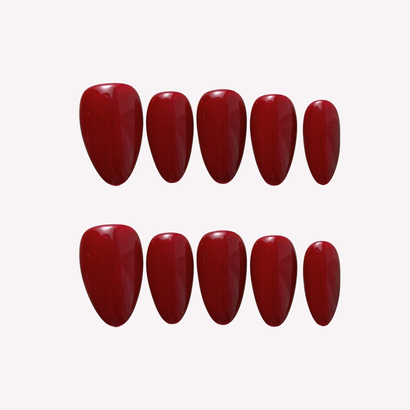 "Deep Cranberry- Ersa Nails  Red PressOnNails"