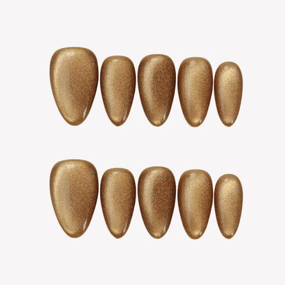 Ersa C05 - Golden Sapphire - Ersa Nails Gold  PressOnNails
